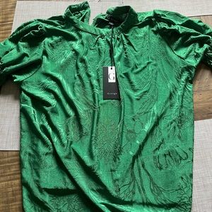 Emerald Green Casual Button Down Shirt